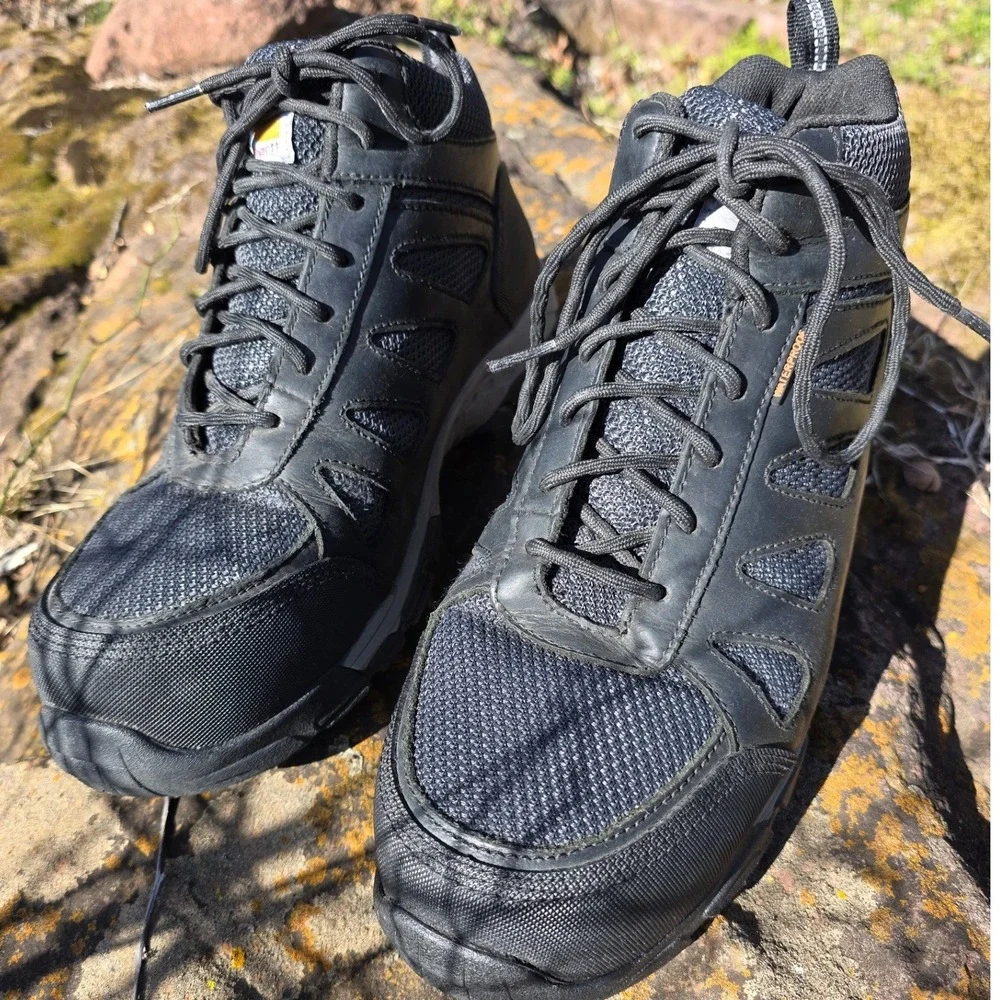 Carhartt Work Boots Men 11W‎ Black Lightweight Waterproof Composite Toe Hiking
